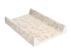 KikkaBoo Prebaľovacia podložka pevná 50x70 cm Secret Garden Beige (31108060113KB)