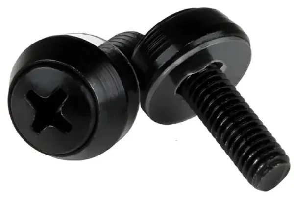 StarTech Montážne skrutky M5 čierne / Skrutky / 50 ks / dĺžka 12 mm (CABSCREWSB)
