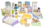 Bigjigs TOYS Drevený nábytok do domčeka pre bábiky