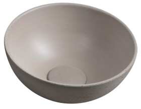 SAPHO - MINOR betónové umývadlo na dosku, priemer 26cm, piesková mat MR26014