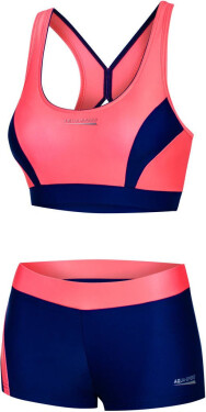 AQUA SPEED Plavky Fiona Pink/Navy Blue vzor 34