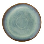 MADAM STOLTZ Veľký kameninový tanier Green Reactive Glaze Ø 27 cm