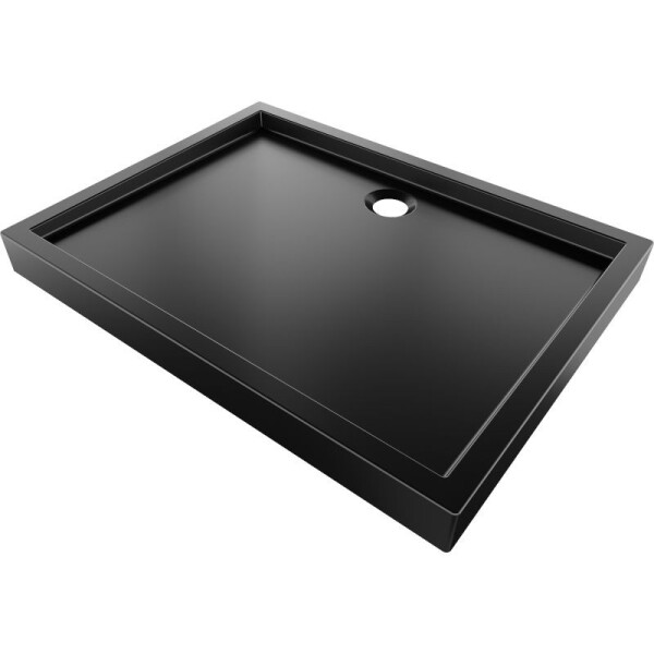 MEXEN - Flow+ sprchová vanička obdĺžniková 80 x 90, čierna mat 46R708090H