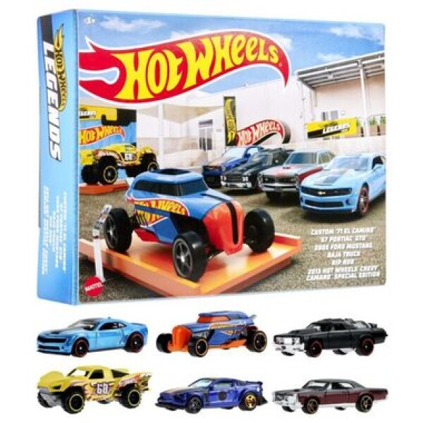 Mattel Hot Wheels HLK50 6ks Tématický angličák - Hot wheels legendy