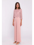 Dámsky overal S381 Powder Pink - Stylove L pudrovo-růžová