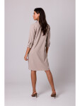 Model 18407153 Rozšířené košilové šaty béžové EU XL - BeWear