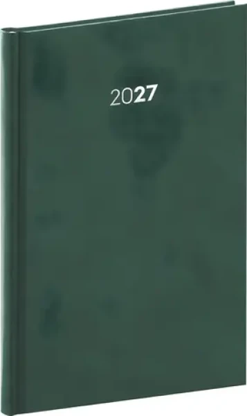 NOTIQUE Balakon 2027 zelená / Týždenný diár / A5 / 15 × 21 cm