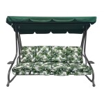 Mamido Záhradná hojdačka XXL s motívom lístia