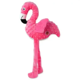Dog Fantasy Hračka - Recycled Toy plameniak pískací so šuštiacimi krídlami 49cm (454-30644)