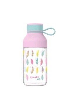 Quokka Ice Kids with strap 430ml Feathers / Fľaša na vodu / pútko / tritan (8412497401536)