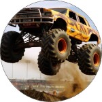 Jedlý papier Monster truck pri skoku 19,5 cm - Pictu Hap - Pictu Hap