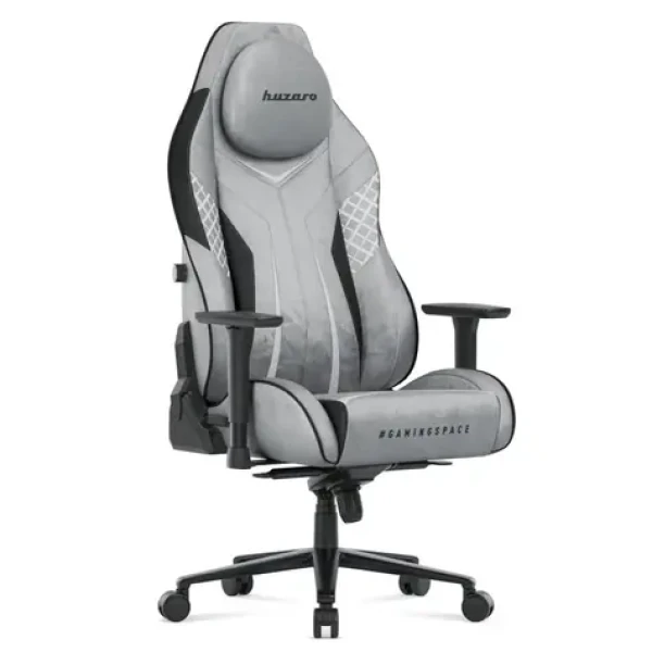 Huzaro Force 8.3 šedá / Herná stolička / nastaviteľná / nosnosť až 130 kg / látka (HZ-FORCE 8.3 GREY)