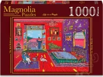 MAGNOLIA Puzzle Červená spálňa