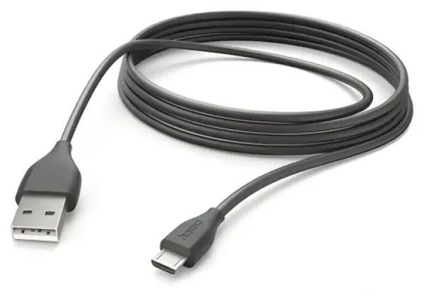 HAMA micro-USB kábel čierna / Nabíjací kábel / USB-A / Micro-USB / 3 m / 480 Mbit/s