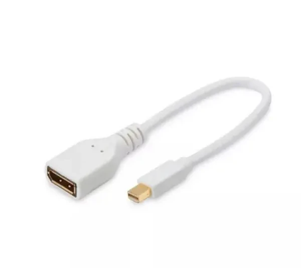 MicroConnect Kábel Mini DisplayPort 1.2 (M) - DisplayPort (F) 0.15m biela (MDPDP)