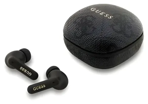 Guess PU 4G Metal Logo čierna / Slúchadlá / Bezdrôtová TWS / ENC potlačenie hluku (57983126945)
