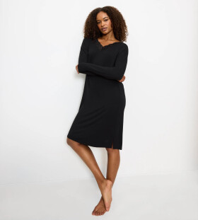 TIMELESS SENSUALITY - Nočná košeľa z modalu TENCEL™ s čipkou Triumph BLACK 38