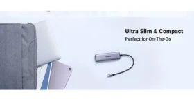 Ugreen CM511 6v1 USB-C strieborná / USB Hub / HDMI / 3x USB-A 3.2 Gen2 / čítačka SD/TF kariet (20956A)