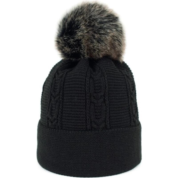 Dámska čiapka s bambulou 17802-3 Black - Art of polo one size černá