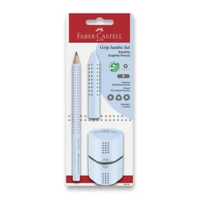 Faber-Castell Jumbo Grip 2001 B Grafitová ceruzka sky blue sada 1+2 ks (580084)