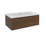 Kúpeľňová skrinka s umývadlom SAT B-Way 80x30x45 cm orech mat BWAY80NUTU3WMA BWAY80NUTU3WMA