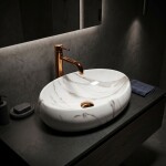 REA - Umývadlo na dosku Linda Lava 48,5x34 REA-U8695