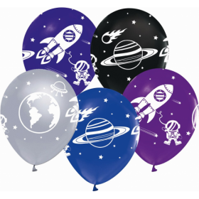 Latexové balóniky 5ks Vesmír - Godan - Godan