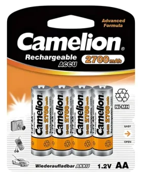 Camelion AA (R06) 2700 mAh, 4 ks / Nabíjacie batérie / Ni-MH / 1,2 V (17027406)