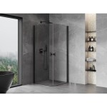 MEXEN/S - Mist-B Duo sprchovací kút dvere krídlové 85 x 85, transparent, čierna 8A2-085-085-70-00