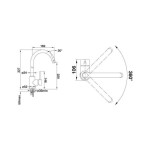 Set drezu a batérie Blanco Metra 45 S 78x50 cm antracit SETB1 SETB1