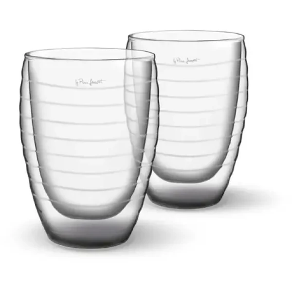 Lamart Vaso Sada 2 pohárov na Džús 370ml číra / Borosilikátové dvojité sklo (8590669225699)