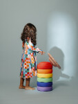 Balanční kameny Stapelstein Super Confetti Rainbow Set classic, 6+1 ks EUR