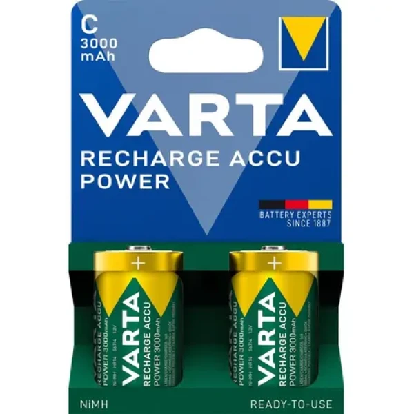 Varta Recharge Nabíjacia batéria HR14 (C malé mono) / 1.2V / 3000 mAh / NiMH / 2 ks / v blistri (140942)
