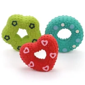 I Love Pets Hračka pre psov Donut / Latexová / Pískacia / O 9 cm (8592644122665)