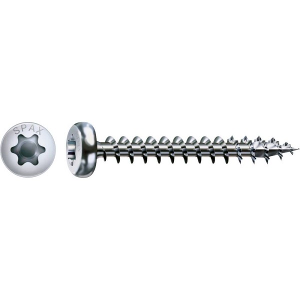 SPAX 0201010400155 polkruhové skrutky 4 mm 15 mm T-STAR plus ocel 1000 ks; 0201010400155