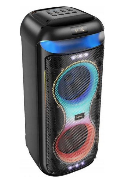 HOCO Bluetooth reproduktor + 2 x bezdrôtový mikrofón HA13 Max čierny