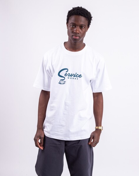 Service Works Espresso Tee WHITE S