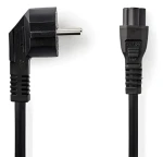 Nedis CEGB10100BK20 čierna / Napájací kábel / Schuko uhlová - IEC-320-C5 / 10 A / 2 m (CEGB10100BK20)