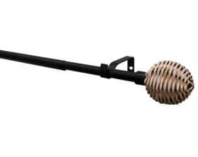 Garnyža Theta 120-210 cm, čierna matná%