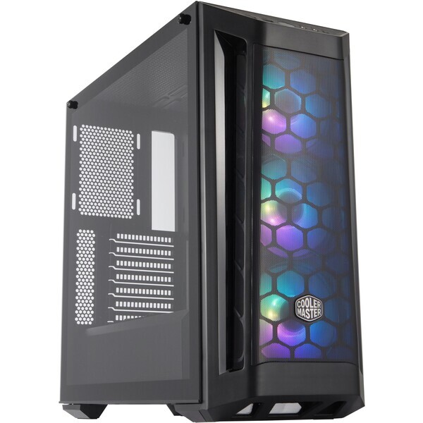 Cooler Master MasterBox MB511 ARGB čierna / E-ATX / 2x USB 3.0 / 3x 120mm ARGB / bez zdroja / priehľadná bočnica (MCB-B511D-KGNN-RGA)