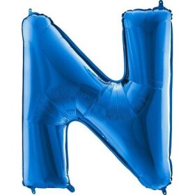Nafukovací balónik písmeno N modré 102 cm - Grabo