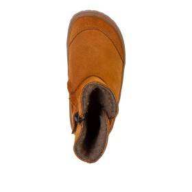 Detské zimné barefoot topánky TEX SUEDE Cognac G3160250-2 - 27