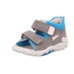 Chlapčenské sandále FLOW Gray/Turquoise Superfit 1-000035-2010 gray - 23
