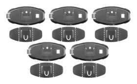 Interphone Sada 5 ks náhradných nalepovacích základní pre interkomy Active a Connect (KITADBRACKETF10SP)