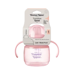 Tommee Tippee Transition hrnček s hubičkou 150 ml 4m+ ružová (447941-T)