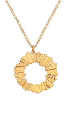 Hot Diamonds Výrazný náhrdelník s diamantmi Jac Jossa Hope DP840 (retiazka, prívesok)