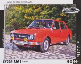 RETRO-AUTA Puzzle č.24 Škoda 120 L (1979)