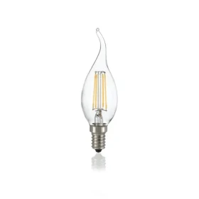 Ideal lux Classic Colpo Vento číra / LED filamentová žiarovka / E14 / BA35 / 4W / 430lm / 3000K / nestmievateľná (SKL000198914)