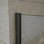 H K - PURE BLACK F1 100 Sprchová zástena WALK IN 100x200 8 mm sklo PUREBLACKF1100