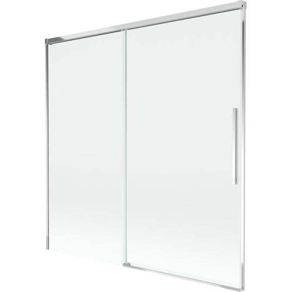 MEXEN/S - Rox vaňová zástena 2-krídlová posuvná 160 x 150, transparent, chróm 8C9-160-001-01-00